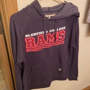 Blue field College Rams Hoodie